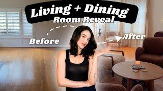 Cozy Rental Living Room & Dining Room Makeover | Cost-Effective Furniture & Decor Haul