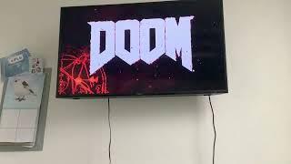 Playing doom on my play station