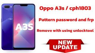 Oppo A3S CPH 1803 pattern password and Frp reset with unlock tool work 100% Big Update ️