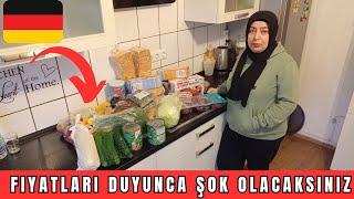 Almanya'da Büyük Market Alışverişi  Fiyatları Duyunca Şok Olacaksınız