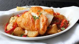 Seabass a la Michele - Roasted Bass with Warm Potato Salad Recipe