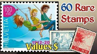 Rare Valuable Stamps From Switzerland To Korea | Lets Talk About World Philately