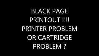 Black Page Printout solution