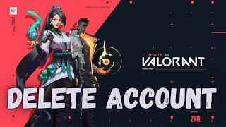 How to Delete Valorant Account | Riot Games 2021