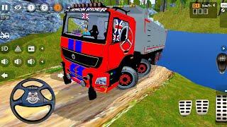 Offroad Bharat Benz Truck Driving Mod For Bus Simulator Indonesia | 12 Wheel Truck Mod For Bussid