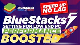 How to Speed up Bluestacks 5|Increase speed Bluestacks 5 Emulator|Fix Lag Bluestacks 5 Low End PC