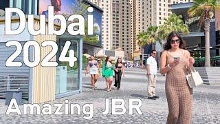 Dubai [4K] Amazing Jumeirah Beach Residence Walking Tour 