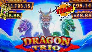 LUCK HAS ARRIVED !! FIRST ATTEMPT LUCK !DRAGON TRIO Slot (Light & Wonder) $130 Free Play栗スロ
