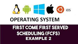 First Come First Served Example 2| CPU Scheduling Algorithm |Operating System