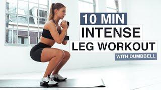 10 MIN INTENSE LEAN LEGS WORKOUT | With Dumbbell