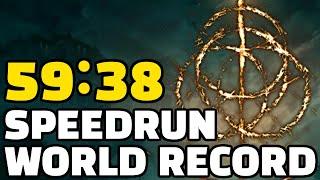 Elden Ring Any% Speedrun in 59:38 (WORLD FIRST SUB HOUR RUN)