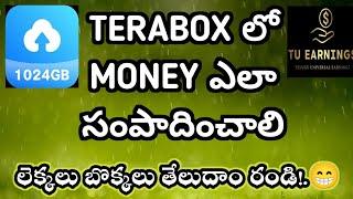 How to earn money on terabox || terabox complete details || terabox payments proofs || tu earnings