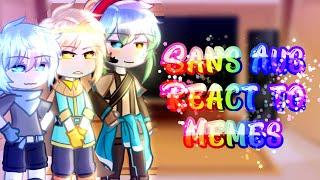 Undertale Sans AUs react to memes || Gacha club gcrv || Ships in desc