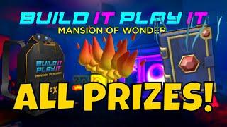 ALL CODES & PRIZES! Build It Play It Roblox Event! Roblox Free Item Codes! (Mansion of Wonder)