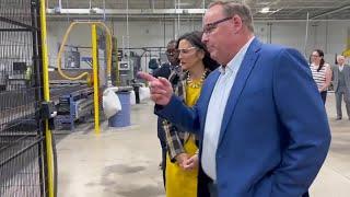 High-Tech Litchfield Window Factory Opens with Governor Whitmer Cutting the Ribbon