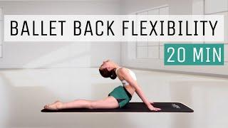 20 Min Ballet Back Flexibility Workout | Ballet Stretching Exercises For Beginners At Home