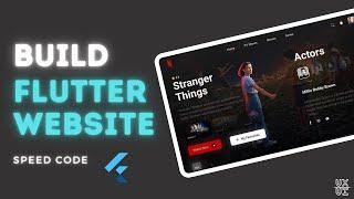 Building a Netflix Website  UI In Flutter | Speed Code | with Source Code