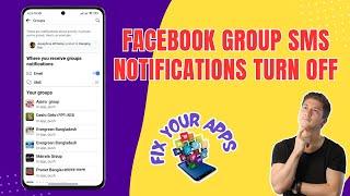 How to Turn Off Group SMS Notifications on Facebook