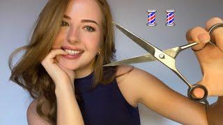 ASMR | Flirty Barber Cuts Your Hair ️( Role-play part.5) (hair brushing, hair cutting)