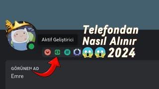 Discord Nasıl Telefondan Aktif Geliştirici Rozeti Alinir 2024 %100 Çalışıyor