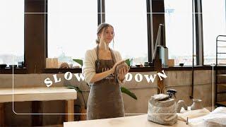 Slow Day In My Life | calming pottery studio vlog