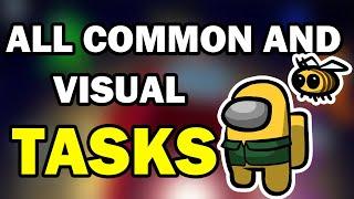 ALL Common and Visual  TASKS Among Us THE SKELD 2020 | TODAS las tareas comunes de among us