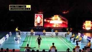 Lin dan vs Boonsak ponsana # Badminton Thai Glory To The King 2014