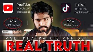 YOUTUBE VS TIKTOK THE REAL WINNER - BASED ON ACTUAL FACTS | ASLI KHATRA KIS APP SE ? 