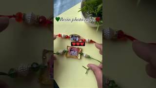 Epoxy resin photo rakhi idea #rakshabandhan #rakhi #resinrakhi #bhaidooj #resinart #bhai#photo#cute