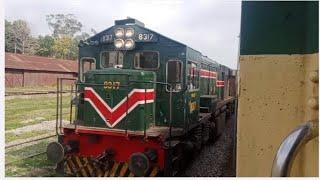 arrving at Jhelum station and cross with 45 Pakistan express @rail with mudasser