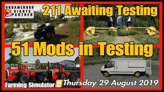 Mods in Testing list fs19 Giants mods in testing #fs19modsreview ls19 mods