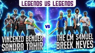 Vincenzo + Tahir Vs  The CM squad  | Free Fire Best Clash Squad Match b/w Legends -Nonstop Gaming