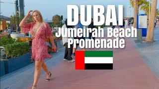 Dubai Marina Beach. JBR. Jumeirah Beach Promenade in Early March. March 8, 2023