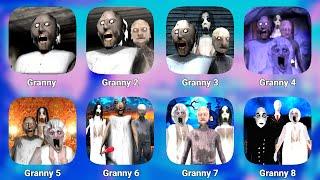 Granny 1, 2, 3, 4, 5, 6, 7 & 8 New Full Gameplay || Granny 4 | Granny Trailer #mod