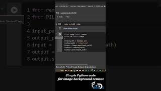 Simple Python Code for image background remove in HD Quality