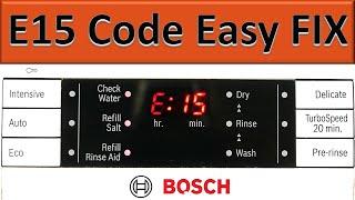 Dishwasher E 15 code Bosch Neff Siemens - EASY Fix!