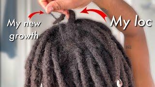 My New Growth Grows Away From My Locs...So I Do This To Prevent Thinning (Wash Day Routine)