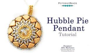 Hubble Pie Pendant - DIY Jewelry Making Tutorial by PotomacBeads