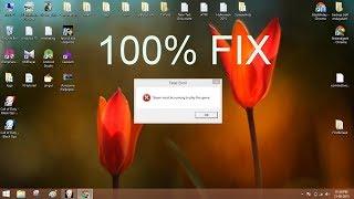 Steam Must Be Running To Play This Game (100 %)FIX