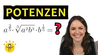 Potenzen mit RATIONALEN EXPONENTEN – Wurzelschreibweise, Potenzschreibweise, Wurzeln