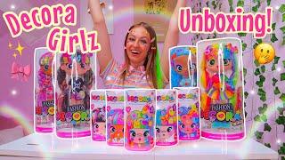 UNBOXING THE *NEW* DECORA GIRLZ SURPRISE FASHION DOLLS!!⁉️ | Rhia Official