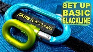How to set up a basic slackline - Unboxing the PureKit 20m