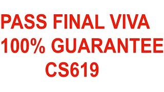 FINAL VIVA OF CS619 COMPLETE INFORMATION