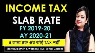 New Income tax slab rate|2019-20|SLAB RATE FOR F.Y. 2019-20|2019-20 INCOME TAX SLAB