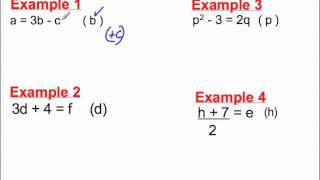 Change the subject of the formula(1).mp4