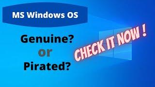 How to check Windows is Genuine or Pirated. (Windows 10 Genuine or Not)