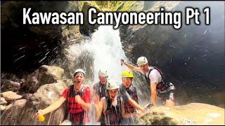 HEADFIRST and BACKWARDS Down a Waterfall!!! Kawasan Falls Canyoneering.