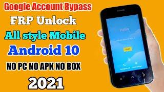 All Style Android 10 2021 Frp Unlock // Google Account Bypass Style Mobile Without PC 2021