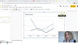 How to Create a line graph in Google Slides