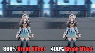 How Much Different Is There Between 360% Break Effect Vs 400% Break Effect For Firefly?